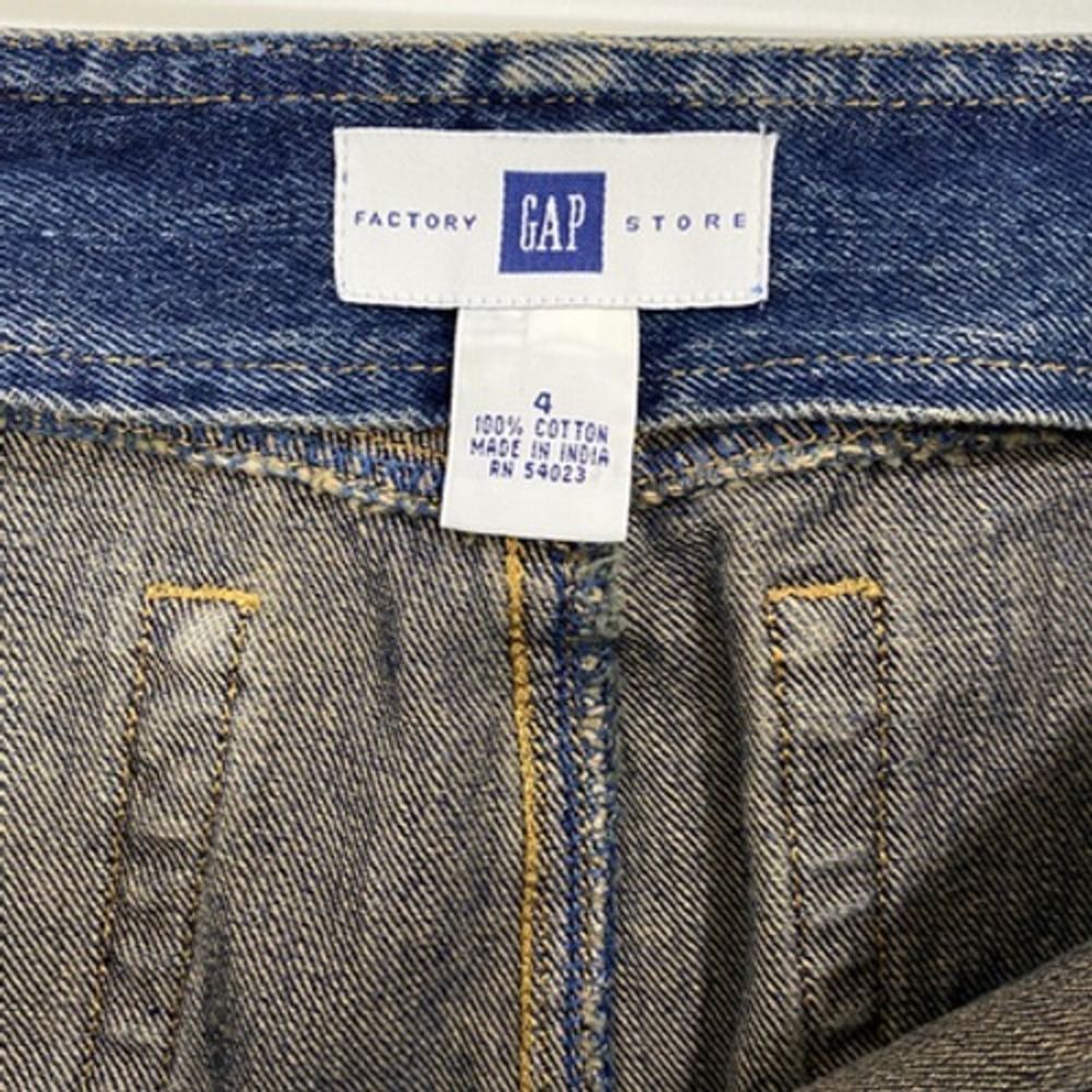 Gap Denim Women's‎ Mini Skirt Size 4 Blue Festival Streetwear Y2k - Picture 6 of 9